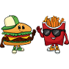 Hamburger & French Fries Chef