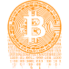 Bitcoin Logo Binärcode