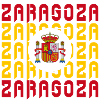 Design drapeau Espagne Saragosse