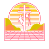 Vaporwave Retro Lineman