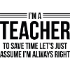 Ich bin Lehrer