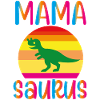 Mama Saurus Rainbow Sunset