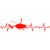Heartbeat Helicopter Heartbeat Gift