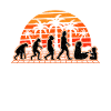 Kindergärtnerin Evolution Sunset Kindergarten