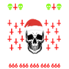 Christmas Skull Merry Antichristmas