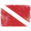 Flag Dive Dive Scuba Diving Signal Symbol