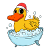 Bathing Duck Duck Christmas