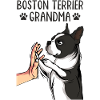 Boston Terrier Grandma Dogs Mistress