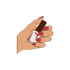 Nail technician fingernails