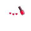 Nail technician work
