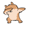 Cute Pomeranian Dabbing Pomeranian
