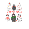 Cute Cats Kitten Christmas Outfit