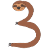 Sloth 3 birthday bull