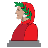 Illustration of the portrait of Dante Alighieri