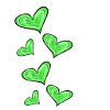 cœurs verts