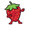 Dabbing Strawberry Love Strawberries