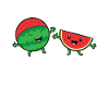 Pastèques Happy Funny Watermelon