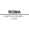 Roma Coördinaten - Roma koordinater - Rom