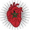 Heart flag of Morocco