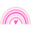 Rainbow with heart