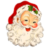 Jul god jul vintage santa