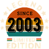 LÉGENDE 2003, MILLÉSIME 2003