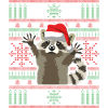 Vilain raton laveur de Noël