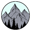 Mountain, Alps, logo