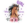 Bare en pige, der elsker heste piger hest ejer