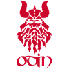 Nordisk Gud Odin (rød)