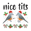 Tufted Titmouse Nice Bryster Festlige julefugle