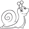 Escargot drôle d’enfants