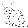 Snail funny wink