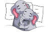 Offizielles Schlafshirt Elefant Mädchen