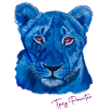 Blue lioness