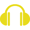 Yellow headphones