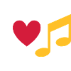 I love music (heart, note)