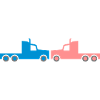 Deux tracteurs se font face