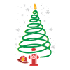 Weihnachtsbaum Shirt für Feuerwehrmann