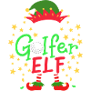 Weihnachten Golfer Elf