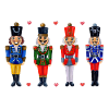 FOUR FUNNY NUTCRACKERS