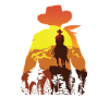 Cowboy Mit Pferd