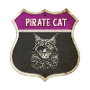Cat Pirate Crest Design
