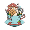 Snail Tea Cup