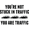 Du sidder ikke fast i trafik, du er trafik