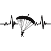 Parachuting Heartbeat Parachute Jump