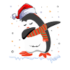 dabbing Penguin Christmas