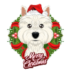 Merry Christmas West Highland Terrier