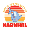 Narwal Einhorn Wal Geschenk