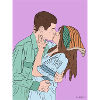 Kissing 3 - Avec arrière-plan